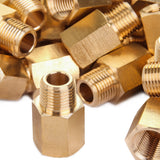 LTWFITTING Brass Pipe 1/8 Inch Male BSPT x 1/8 Inch Female NPT Adapter Fuel Gas Air(Pack of 1000)