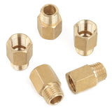 LTWFITTING Brass Pipe Fitting 1/4 Inch NPT Female x 1/4 Inch NPT Male Adapter Fuel Gas Air(Pack of 5)