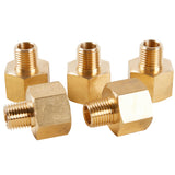 LTWFITTING Brass Pipe 1/2 Inch Female x 1/4 Inch Male NPT Adapter Fuel Gas Air(Pack of 5)