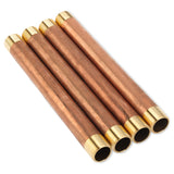 LTWFITTING Red Brass Pipe Fitting, Nipple, 3/4 Inch NPT Male X 10 Inch Length (Pack of 4)