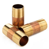 LTWFITTING Brass Pipe 3 Inch Long Nipples Fitting 1 Inch Male NPT Air Water(Pack of 3)
