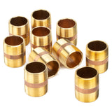LTWFITTING Brass Pipe 2 Inch Long Nipples Fitting 1-1/4 Inch Male NPT Air Water(Pack of 10)