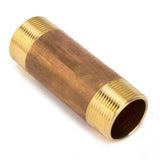 LTWFITTING Brass Pipe 4-1/2 Inch Long Nipple Fitting 1-1/4 Inch Male NPT Air Water(Pack of 1)