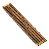 LTWFITTING Brass Pipe 12 Inch Long Nipple Fittings 1/8 Male NPT Air Water(Pack of 5)