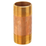LTWFITTING Brass Pipe 4 Inch Long Nipple Fitting 1-1/2 Inch Male NPT Air Water(Pack of 1)