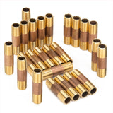 LTWFITTING Brass Pipe 2 Inch Long Nipple Fitting 1/4 Inch Male NPT Air Water(Pack of 25)