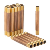 LTWFITTING Brass Pipe 4 Inch Long Nipple Fitting 1/4 Inch Male NPT Air Water(Pack of 20)