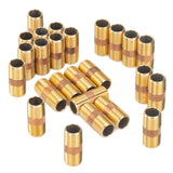 LTWFITTING Brass Pipe 1-1/2 Inch Long Nipple Fitting 3/8 Male NPT Air Water(Pack of 25)