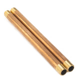 LTWFITTING Brass Pipe 12 Inch Long Nipple Fitting 1/2 Inch Male NPT Air Water(Pack of 2)