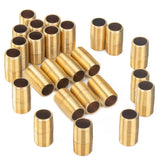 LTWFITTING Brass Pipe 1-1/2 Inch Long Nipples Fitting 1/2 Male NPT Air Water(Pack of 25)