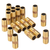 LTWFITTING Brass Pipe 2 Inch Long Nipple Fitting 1/2 Male NPT Air Water(Pack of 20)