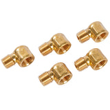 LTWFITTING Brass Pipe 90 Deg 1/4-Inch NPT Street Elbow Forged Fitting Fuel Air Boat(Pack of 5)