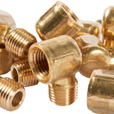 LTWFITTING Brass Pipe 90 Deg 1/4-Inch NPT Street Elbow Forged Fitting Fuel Air Boat(Pack of 300)