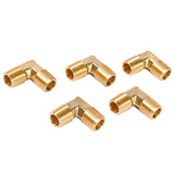 LTWFITTING Brass Pipe Male 90 Deg Elbow Fitting 1/4-Inch NPT Water Fuel(Pack of 5)