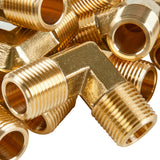 LTWFITTING Brass Pipe Male 90 Deg Elbow Fitting 3/8-Inch NPT Water Fuel(Pack of 150)