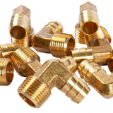 LTWFITTING 90 Degree Elbow Brass Barb Fitting 5/8 ID Hose x 1/2-Inch Male NPT Fuel Boat Air(Pack of 20)