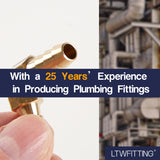 LTWFITTING LTWFITTING 90 Deg Elbow Brass Barb Fitting 1/4 inch x1/4 inch Hose ID Air/Water/Fuel/Oil/Inert Gases (Pack of 25)