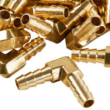 LTWFITTING LTWFITTING 90 Deg Elbow Brass Barb Fitting 1/4 inch x1/4 inch Hose ID Air/Water/Fuel/Oil/Inert Gases (Pack of 25)