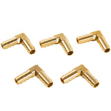 LTWFITTING LTWFITTING 90 Deg Elbow Brass Barb Fitting 5/16 inch x5/16 Hose ID Air/Water/Fuel/Oil/Inert Gases (Pack of 5)