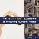 LTWFITTING LTWFITTING 90 Deg Elbow Brass Barb Fitting 5/16 inch x5/16 Hose ID Air/Water/Fuel/Oil/Inert Gases (Pack of 900)