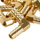 LTWFITTING LTWFITTING 90 Deg Elbow Brass Barb Fitting 5/16 inch x5/16 Hose ID Air/Water/Fuel/Oil/Inert Gases (Pack of 25)