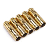 LTWFITTING Brass Barb Splicer Mender 1/2 inch ID Hose Fitting Air Water Fuel Hose Joiner(Pack of 5)