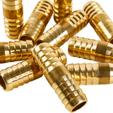 LTWFITTING Brass Barb Hose Splicer Mender 1/2 inch Fitting Air Water Fuel Boat(Pack of 25)