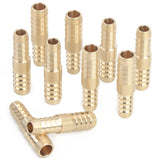 LTWFITTING Brass Barb Hose 3/8-Inch x 5/16-Inch ID Hose Reducing Splicer Mender Fitting (Pack of 10)