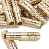 LTWFITTING Brass Barb Hose 3/8-Inch x 5/16-Inch ID Hose Reducing Splicer Mender Fitting (Pack of 500)