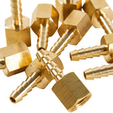 LTWFITTING Brass Fitting Coupler 3/16-Inch Hose Barb x 1/8-Inch Female NPT Fuel Gas Water(Pack of 25)