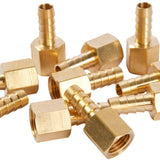 LTWFITTING Brass Fitting Coupler 5/16-Inch Hose Barb x 1/4-Inch Female NPT Fuel Water Boat(Pack of 25)