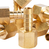 LTWFITTING Brass Fitting Coupler 5/16-Inch Hose Barb x 1/4-Inch Female NPT Fuel Water Boat(Pack of 300)