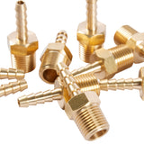 LTWFITTING Brass Barbed Fitting Coupler/Connector 1/8-Inch Hose Barb x 1/8-Inch Male NPT (Pack of 25)