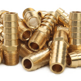 LTWFITTING Brass Fitting Coupler 3/8-Inch Hose Barb x 1/8-Inch Male NPT Fuel Gas Water(Pack of 500)