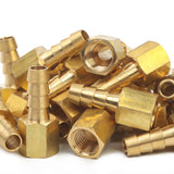 LTWFITTING Brass Flare Tube Fitting 5/16 Inch Hose ID x 1/4 Inch Female 45 Deg Nut Union (Pack of 600)