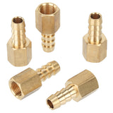 LTWFITTING Brass Flare Tube Fitting 3/8 Inch Hose ID x 5/16 Inch Female 45 Deg Nut Union (Pack of 5)