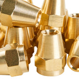 LTWFITTING Brass 3/16 Inch OD Short SAE 45 Deg Flare Nut,Brass Flare Tube Fitting(Pack of 200)
