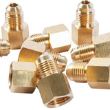 LTWFITTING Brass Flare 5/16 Inch OD x 1/4 Inch Female NPT Female Connector Tube Fitting(Pack of 30)