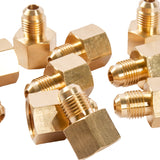 LTWFITTING Brass Flare 5/16 Inch OD x 3/8 Inch Female NPT Female Connector Tube Fitting(Pack of 30)