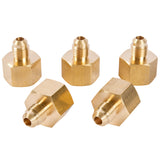 LTWFITTING Brass Flare 5/16 Inch OD x 1/2 Inch Female NPT Female Connector Tube Fitting(Pack of 5)