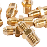 LTWFITTING Brass 45 Degree Flare 3/16 Inch OD x 1/8 Inch Male NPT Connector Tube Fitting(pack of 30)