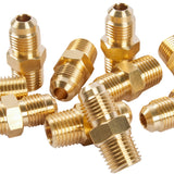 LTWFITTING Brass Flare 5/16 Inch OD x 1/4 Inch Male NPT Connector Tube Fitting (Pack of 30)
