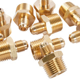 LTWFITTING Brass Flare 5/16 Inch OD x 1/2 Inch Male NPT Connector Tube Fitting(pack of 25)