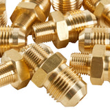 LTWFITTING Brass Flare 3/8 Inch OD x 1/8 Inch Male NPT Connector Tube Fitting(pack of 30)