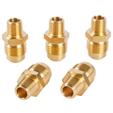 LTWFITTING Brass Flare 1/2 Inch OD x 1/4 Inch Male NPT Connector Tube Fitting(Pack of 5)