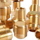 LTWFITTING Brass Flare 1/2 Inch OD x 1/4 Inch Male NPT Connector Tube Fitting(pack of 200)