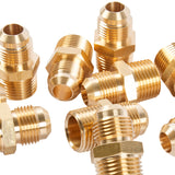 LTWFITTING Brass Flare 1/2 Inch OD x 1/2 Inch Male NPT Connector Tube Fitting(pack of 25)
