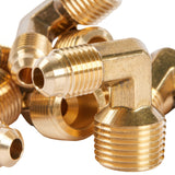 LTWFITTING Brass Flare/4 Inch OD x 3/8 Inch Male NPT 90 Degree Elbow Tube Fitting (Pack of 250)