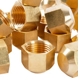 LTWFITTING Brass 3/8 Inch OD Flare Cap, Brass Flare Tube Fitting(Pack of 500)