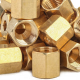 LTWFITTING 3/16 inch Brass Compression Nut,Brass Compression Fitting(Pack of 1500)